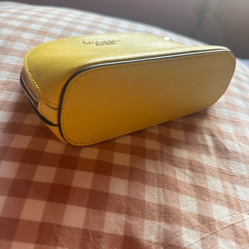 Kate Spade Yellow Cosmetic Pouch - Picture 3 of 6